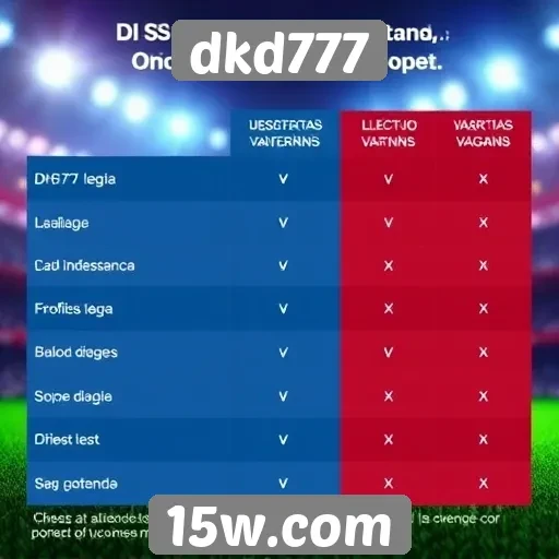 Comparação de bônus em dkd777 e outros sites